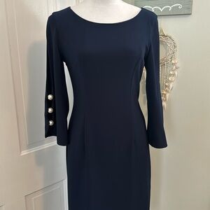Joseph Ribkoff Navy Blue Dress